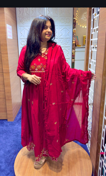 Royal red Mal mal cotton